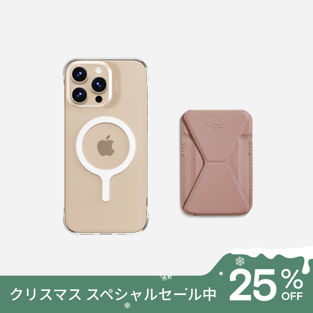 iPhone 16シリーズ MagSafe対応クリアケース&スタンドセット