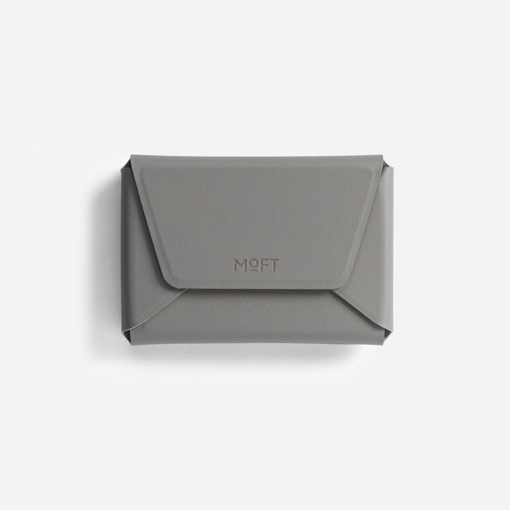 【新品同様】MOFT多機能カードケース&スタンド （スタンド付き）ミスティグレー MOFT（モフト）多機能カードケース＆スタンドMOVAS™レザーセット